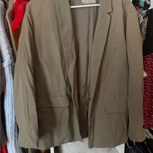 Tan Everlane Blazer Jacket